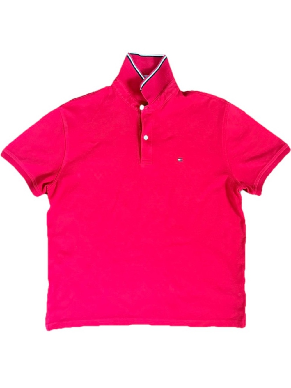 Men’s red Tommy Hilfiger polo shirt. Size M. Great condition